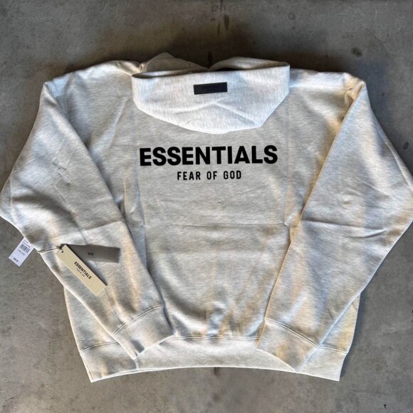 Essentials Light oat hoodie new size medium - Picture 1 of 3